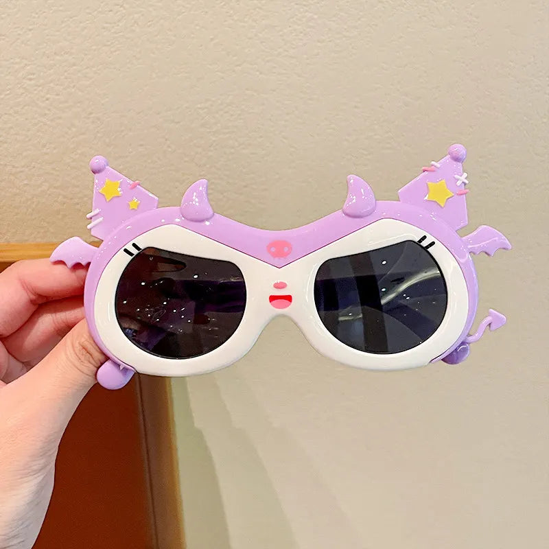 Hello Kitty Kuromi Cartoon Sunglasses Student Sunglasses for Sun Protection Polarized Sunglasses Qme 10