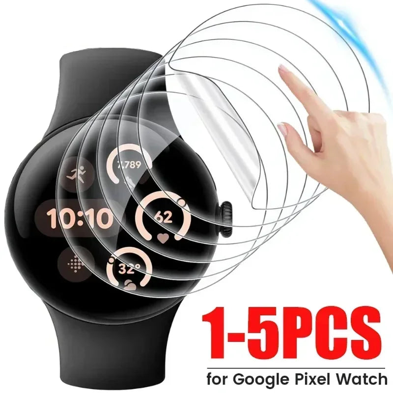 1-5Pcs Watch Protective Hydrogel Film for Google Pixel Watch 3 45mm 41mm Anti-scratch TPU Screen Protectors for Pixel Watch 2 1 Qme