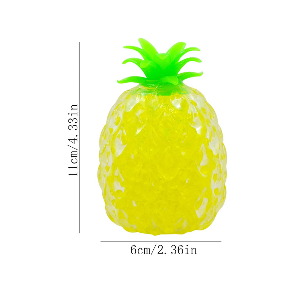 Simulated Banana Pineapple Squeezable Toy Stretchable Fruit Stress Relief Balls Party Holiday Tray DIY Decorations Creative Gift Qme