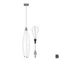 Mi Milk Frother Handheld Foam Maker For Latte Mini Whisk Coffee Cappuccino Frappe Matcha Hot Chocolate Egg Beater Drink Mixer Qme White