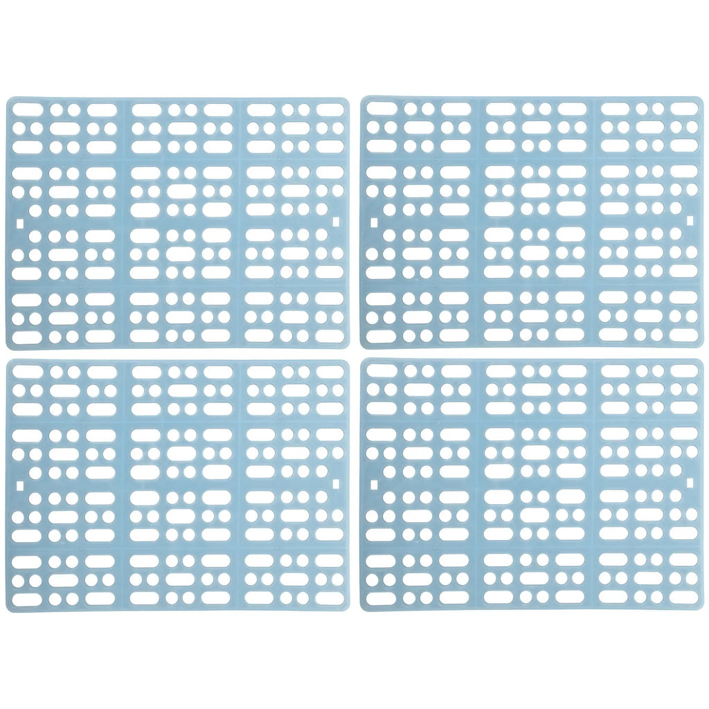 4Pcs Pads Premium Plastic Bunny Cage Mats Hollow Design for Urine Drainage Cuttable Spliceable Wear-Resistant Pet Qme
