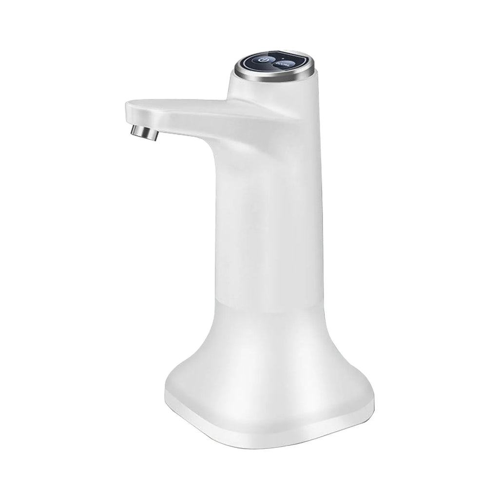 USB Rechargeable Automatic Water Bottle Dispenser Electric Drinking Pump Portable Bottle Pump for Office Home School Use Qme WHITE