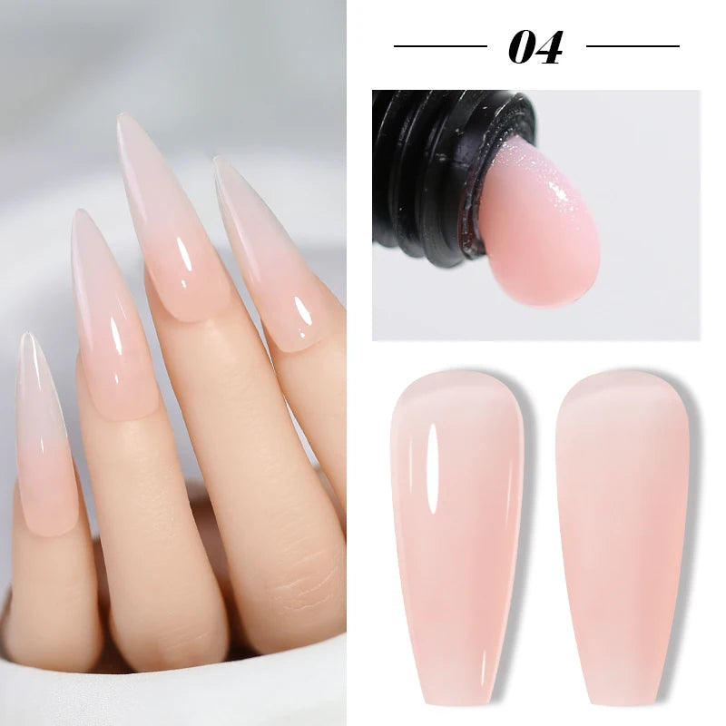 Nail Extension Gel Builder French Jelly Quick Construction Semi Qme 04