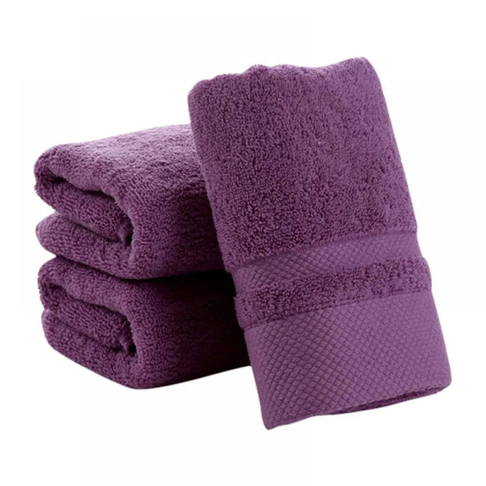 Cotton Hand Towel Thickening Soft Soft And Highly Absorption Towels for Bathroom Home Face And Hand Gym And Spa Towels Qme Purple One Size