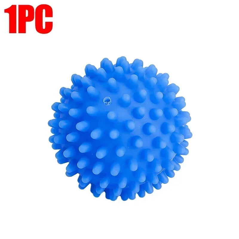 Laundry Balls Anti-Winding Magic Laundry Balls Drying Cleaning Ball Reusable Household Washing Machine Clothes Softener 6/1Pcs Qme Blue 1pcs