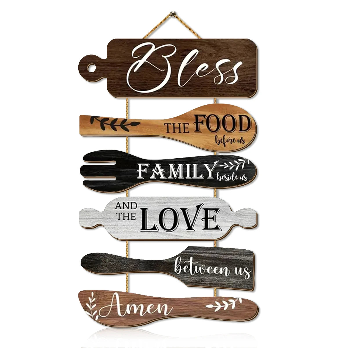 Restaurant Kitchen Family Blessings Wooden Wall Decorations, Kitchen Dining Area Wall Decorations, Home Decor Qme