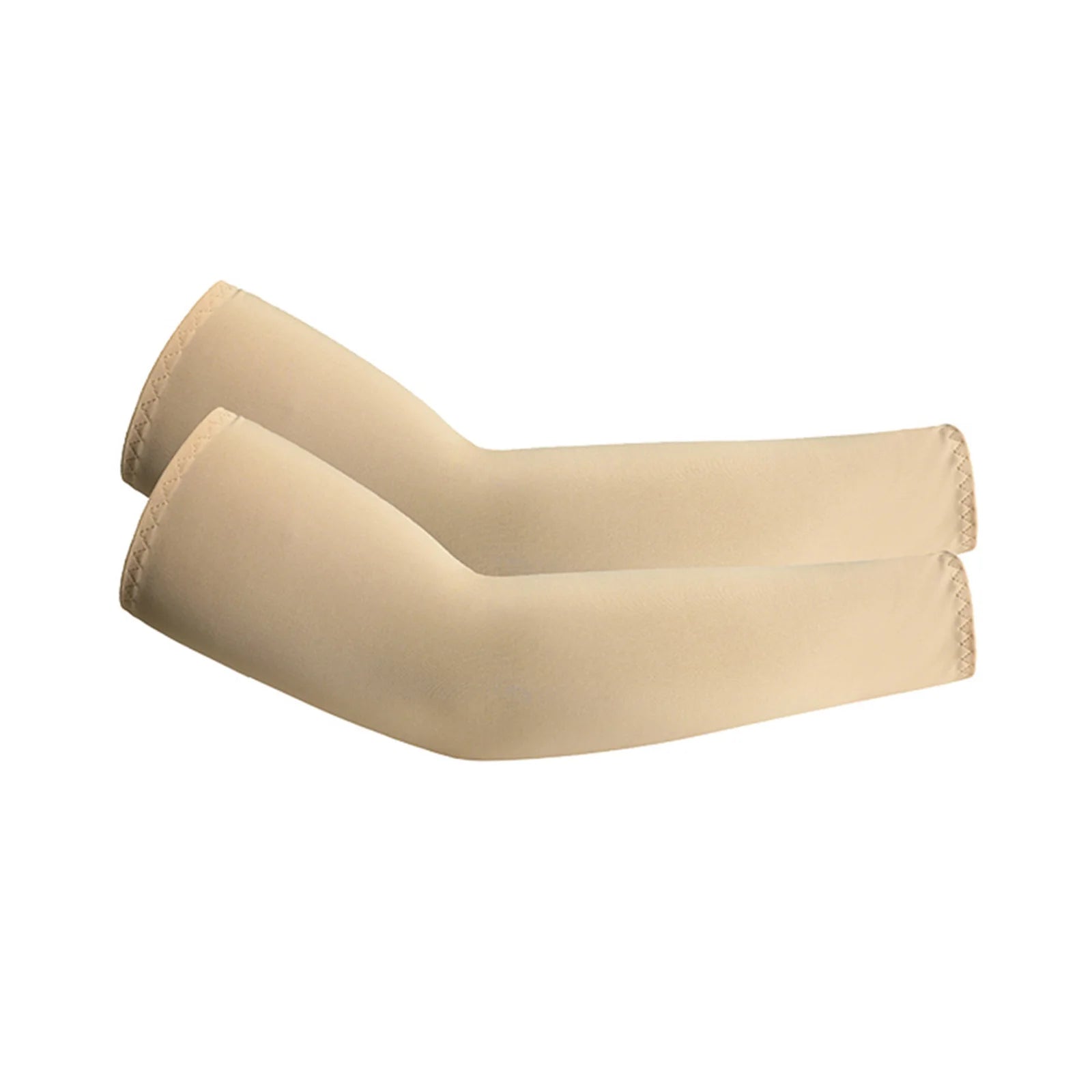Lightweight Summer Sun-protective Sleeves for Outdoor Sports Cycling Hiking Solid Color Breathable Ice Sleeves Fishing Sleeves Qme Khaki One Size