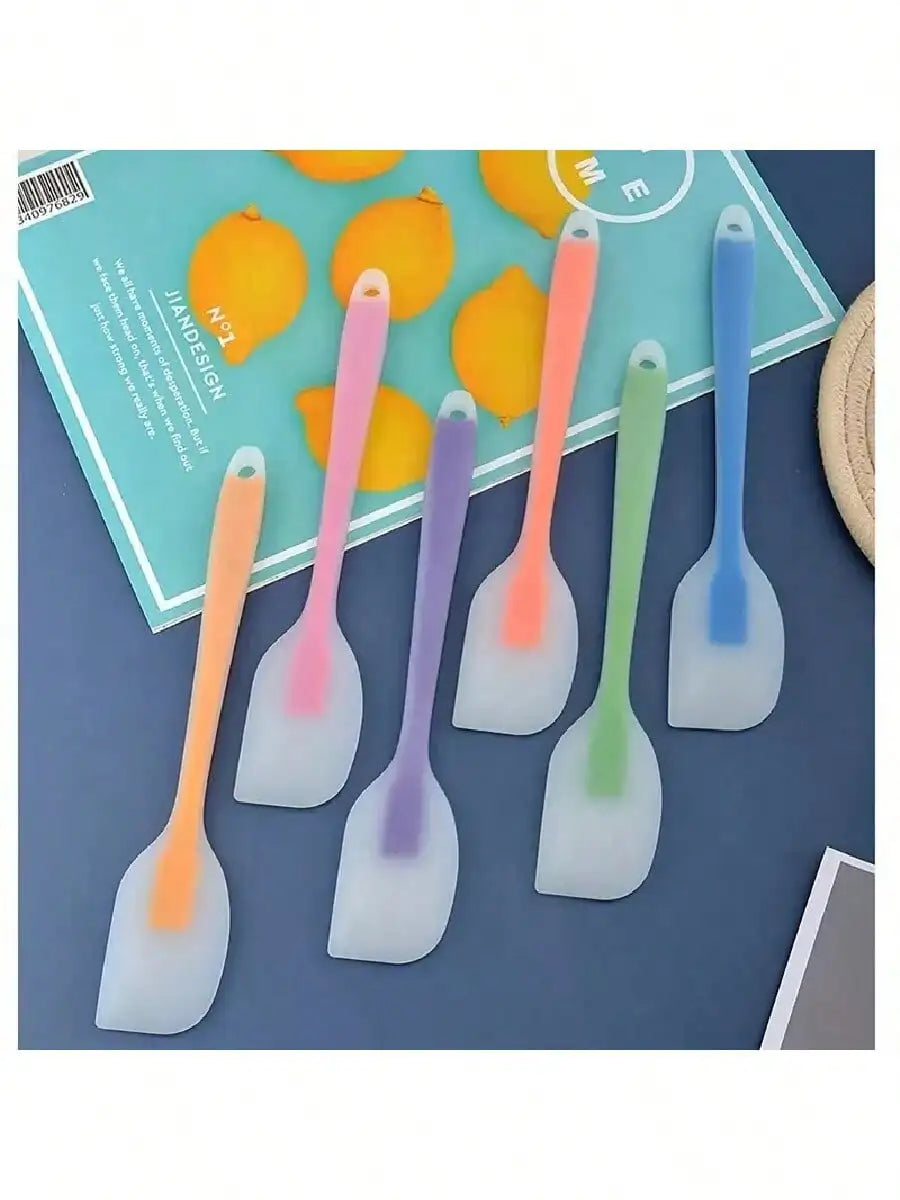 1 2 3 4 Mini Silicone Spatula Temperature Resistant Cream Mixing Qme