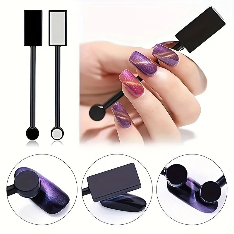 Nail magnet set, cat eye magnet set - highly suitable for nail art and nail art supplies. Qme