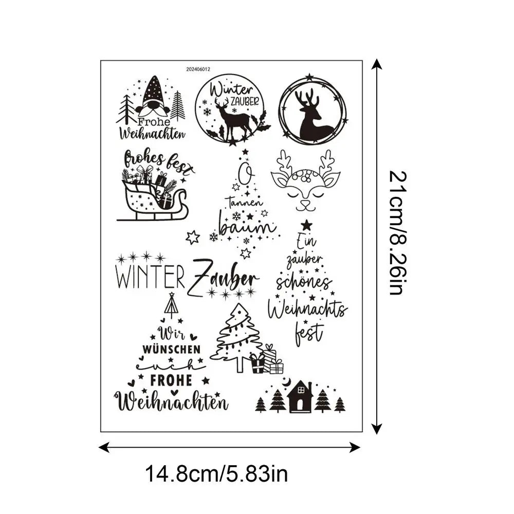 Christmas Window Sticker Positive Word Stickers Crafts Scrapbooking Qme B China Mainland