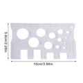 Durabler Stainless Steel Ruler Screw Measuring Precise Pitch Qme Onesize