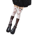 Funny Alice Striped Fashion Print Lolita JK Cute Girl Over Knee Qme style5 One Size