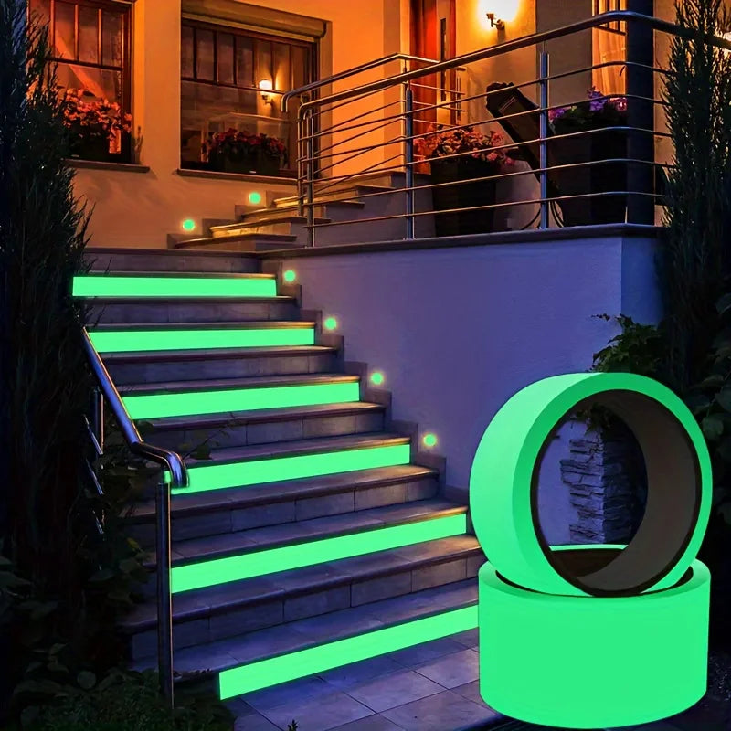 Nightlight adhesive tape - Reflective safety tape, suitable for night use, home decoration and emergency preparedness. Qme