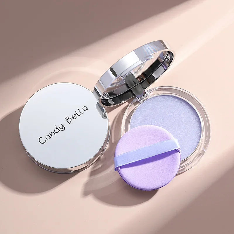 Lavender Makeup Powder Oil Control Setting Powder for Smooth and Even Complexion Matte Effect Soft Finishing Powder Cosmetics Qme Lavender powder