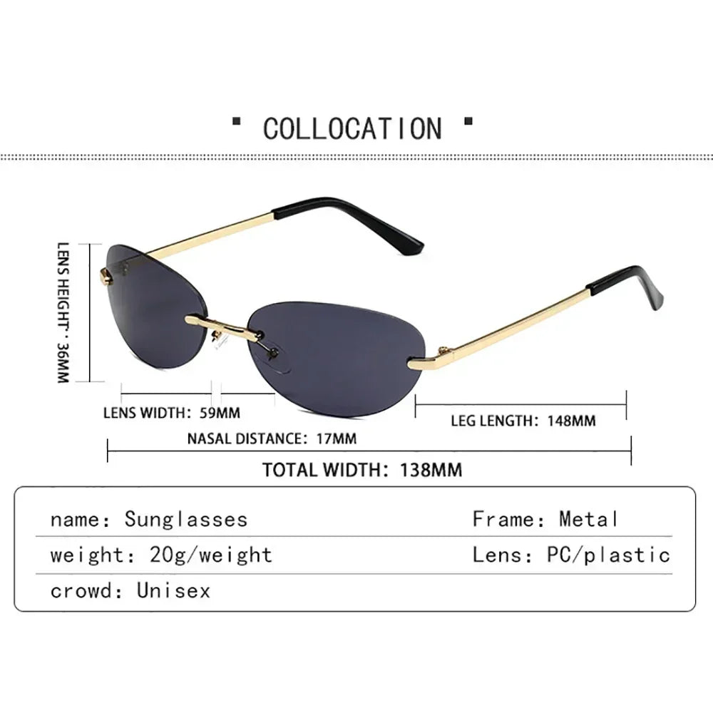 New Luxury Brand Designer Small Frame Cat Eye Sunglasses Women Vintage Fashion Sun Glasses Popular Punk Sexy Ladies Shades UV400 Qme
