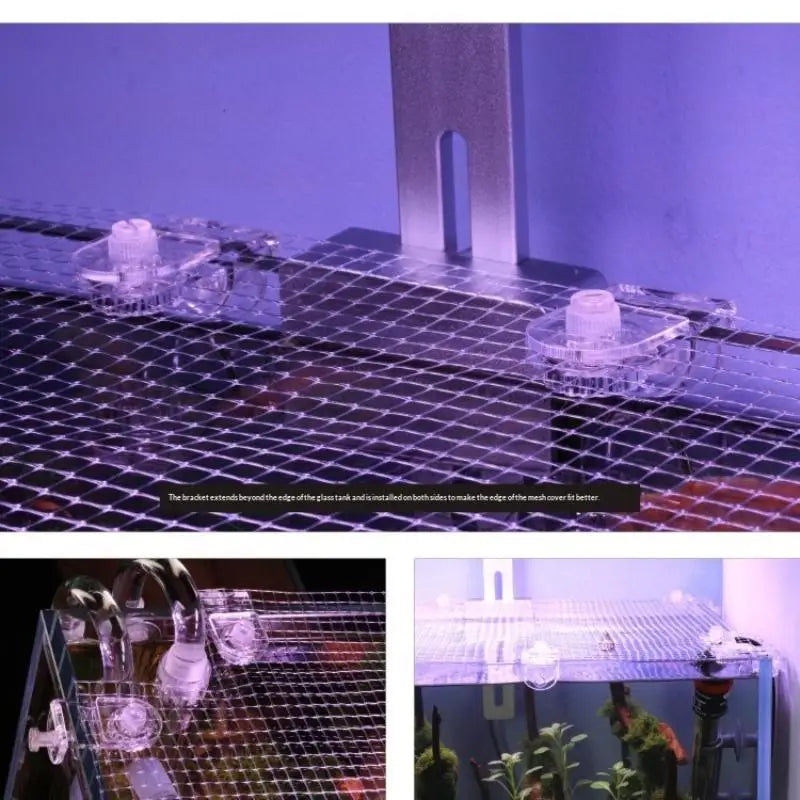 Fish Tank Net Anti Jumping Guard Pet Balcony DIY Accessories Aquarium Qme