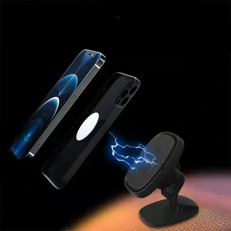 Magnetic Car Phone Holder Car Dashboard Air Outlet Strong Magnetic Mobile Phone Holder 360 Degrees Navigation Bracket Upgrade Qme