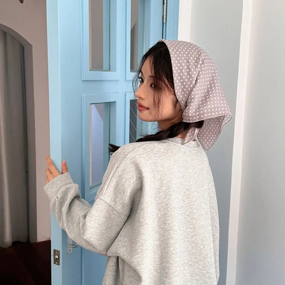 Multi Purpose Square Scarf Lightweight Polyester Thin Waist Butt Qme