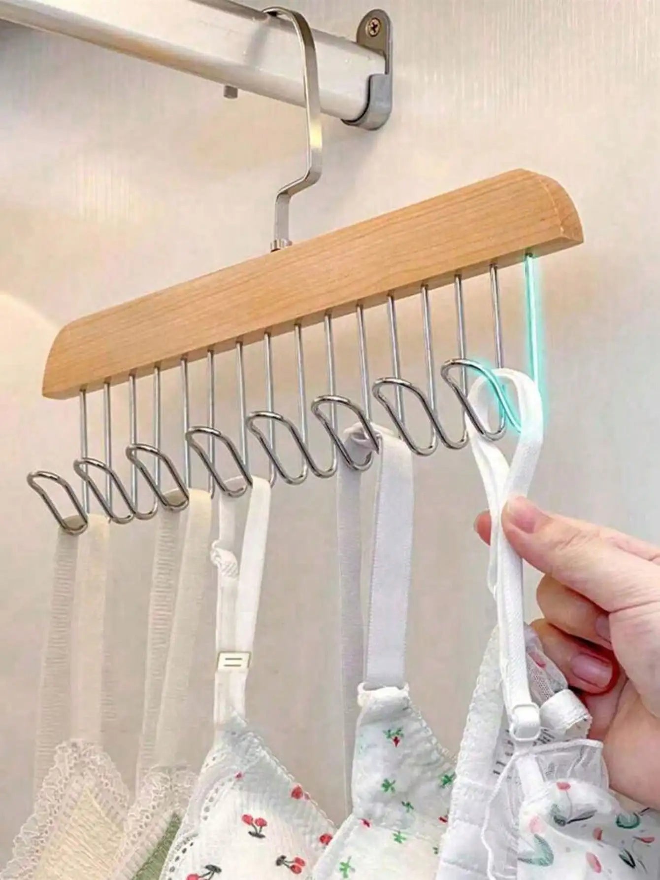 1 Multi-functional Hanger Storing Clothes Underwear Vests Multiple Qme log