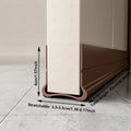 1-4Pcs PVC Door Bottom Seal Strip 93cm Door Gap Wind and Dust Proof Folding Self-adhesive Weather Strip with Soundproofing Felt Qme Brown 3pcs
