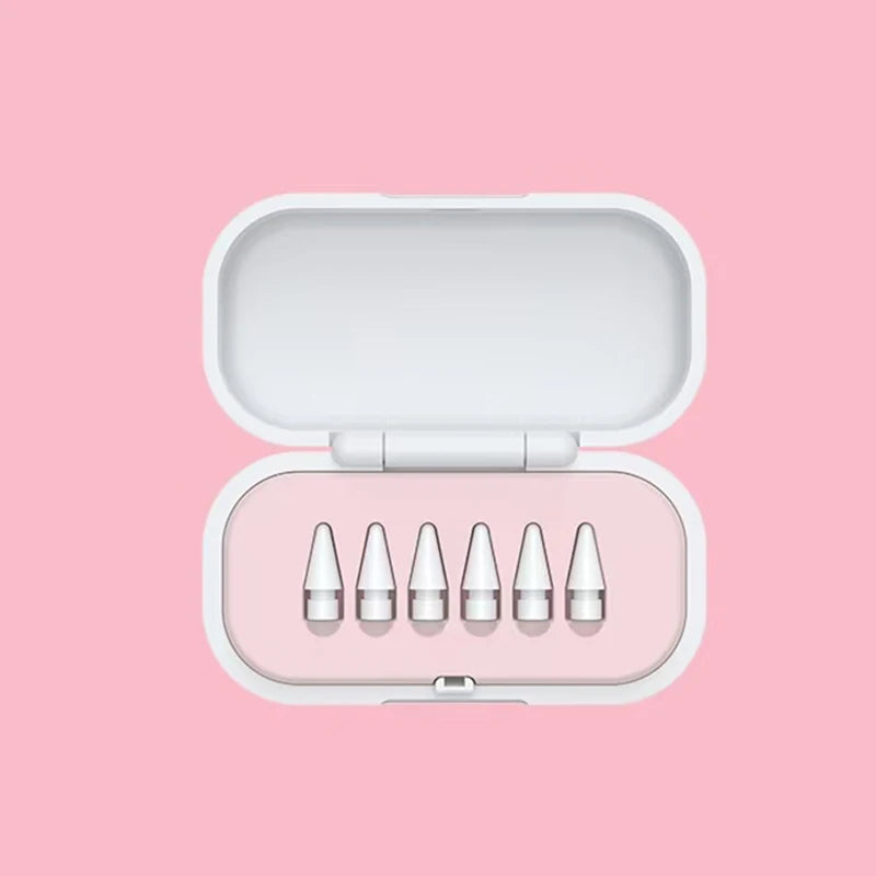 1 Replacement Pencil Tip Storage Box Compatible Apple's First Second Qme Pink