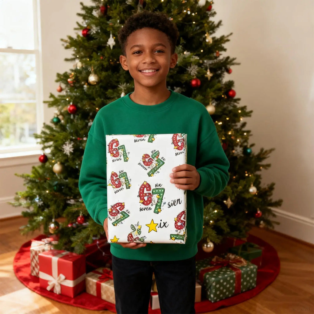 Wrap Paper Number Festive 20 Pieces Traditional Holiday Wrap Paper For Tradition Holiday Cheer Home Sharing Celebration Festival Qme