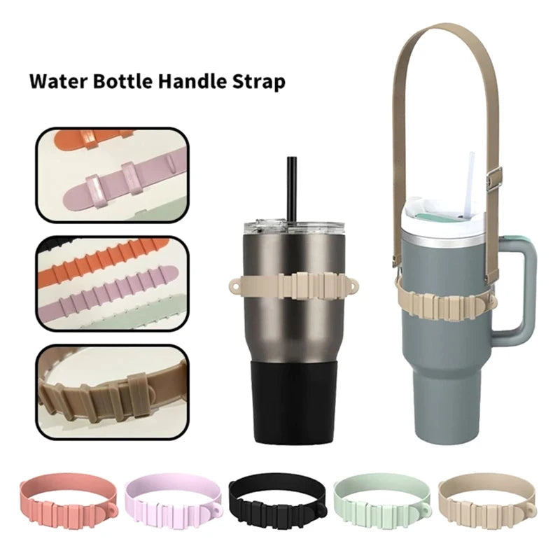 Universal Adjustable Cup Holder Ring Outdoor Silicone Water Bottle Qme