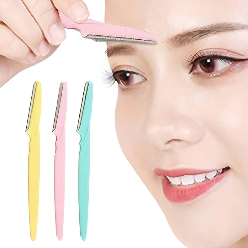 Eyebrow Razor Eyebrow Shaper Trimmer Shaver, Facial Hair Razor,Hair Shaving Grooming Trimmer Tools With Protective Cap For Women Qme