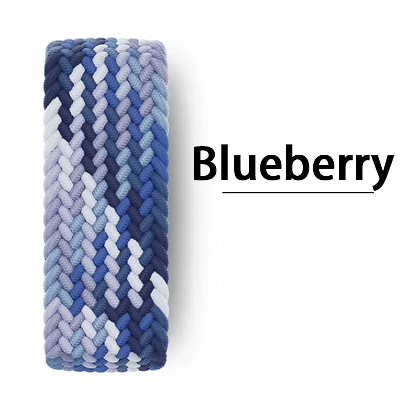 Braided Solo Strap For Apple Watch Band 45mm 49mm 44mm 42mm 41mm 40mm Nylon Correa Bracelet iWatch series 9 7 SE 6 8 5 Ultra 4 3 Qme