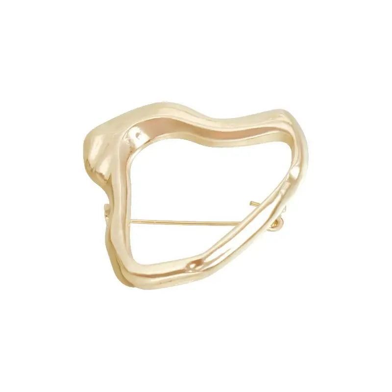 Geometric Irregular Brooches Exquisite Heart Waist Cinch Pins For Women Men Vintage Casual Versatile Fixed Clothing Accessories Qme A1