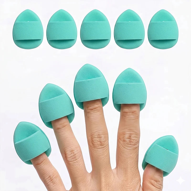 20-pack Green Reusable Mini Cushion Puffs Suitable BB Cream Wet Dry Qme