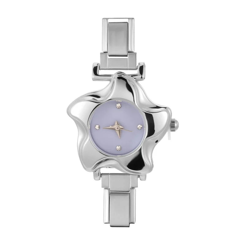 Fashion Stainless Steel Ocean Series Seashell Starfish Watch Bracelet