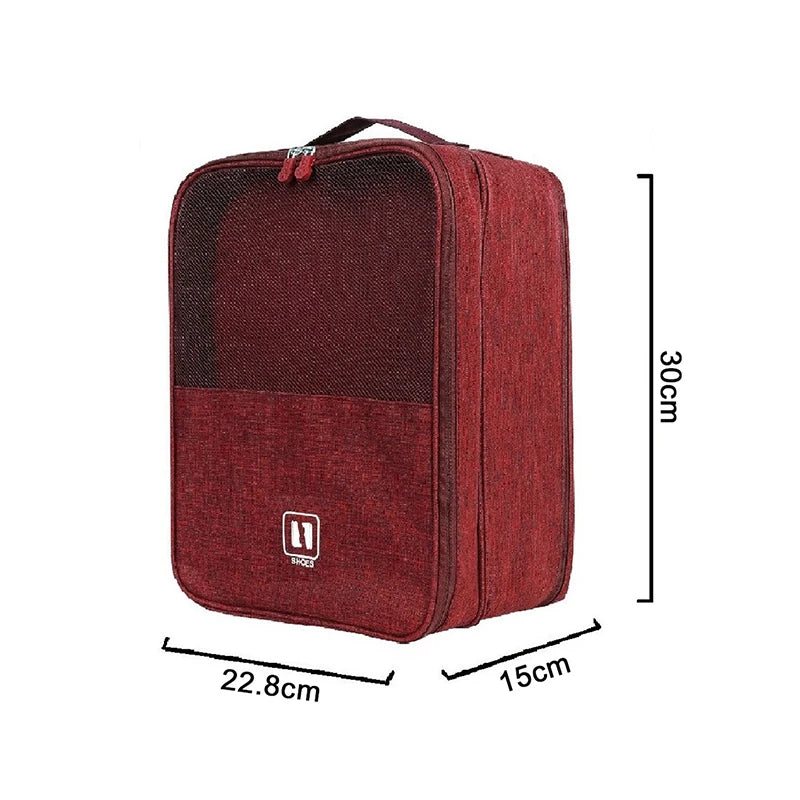 Waterproof Shoe Storage Bag Holds 3 Pairs Shoes Large Capacity Qme A7