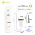 Aquapro Air Diffuser Oxygen Bubble Atomizer Stone Counter With Check Valve Aquarium Mini Nano Micro Bubbles Oxygenator Filter Qme Air Diffuser L