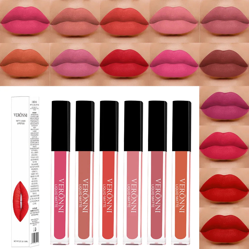 14 Square Tube Lip Gloss Waterproof Non Stick Cup 24-hour Qme