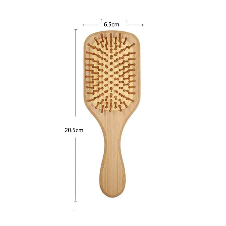 Wood Comb Professional Healthy Paddle Cushion Hair Loss Massage Brush Qme Square Comb China Mainland