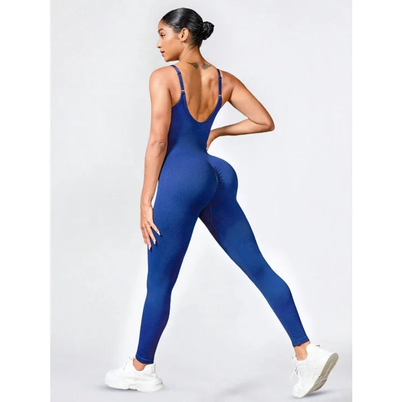 One-piece Yoga Suit Women Slim Shoulders Beautiful Back Running Qme