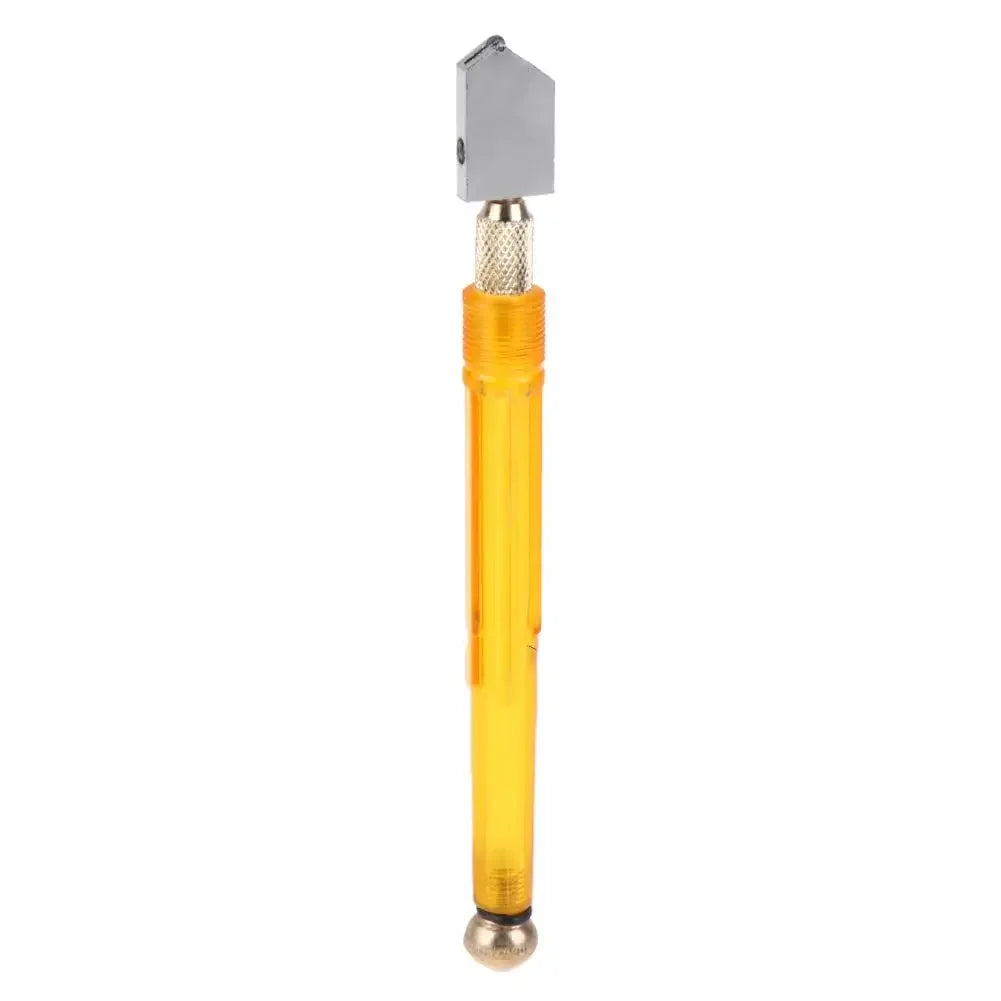1pc 170mm Glass Cutter Portable Wheel Blade Antislip Handle Wheeled Oiling Glass Cutter For DIY Tile Craft Thick Glass Cutting Qme