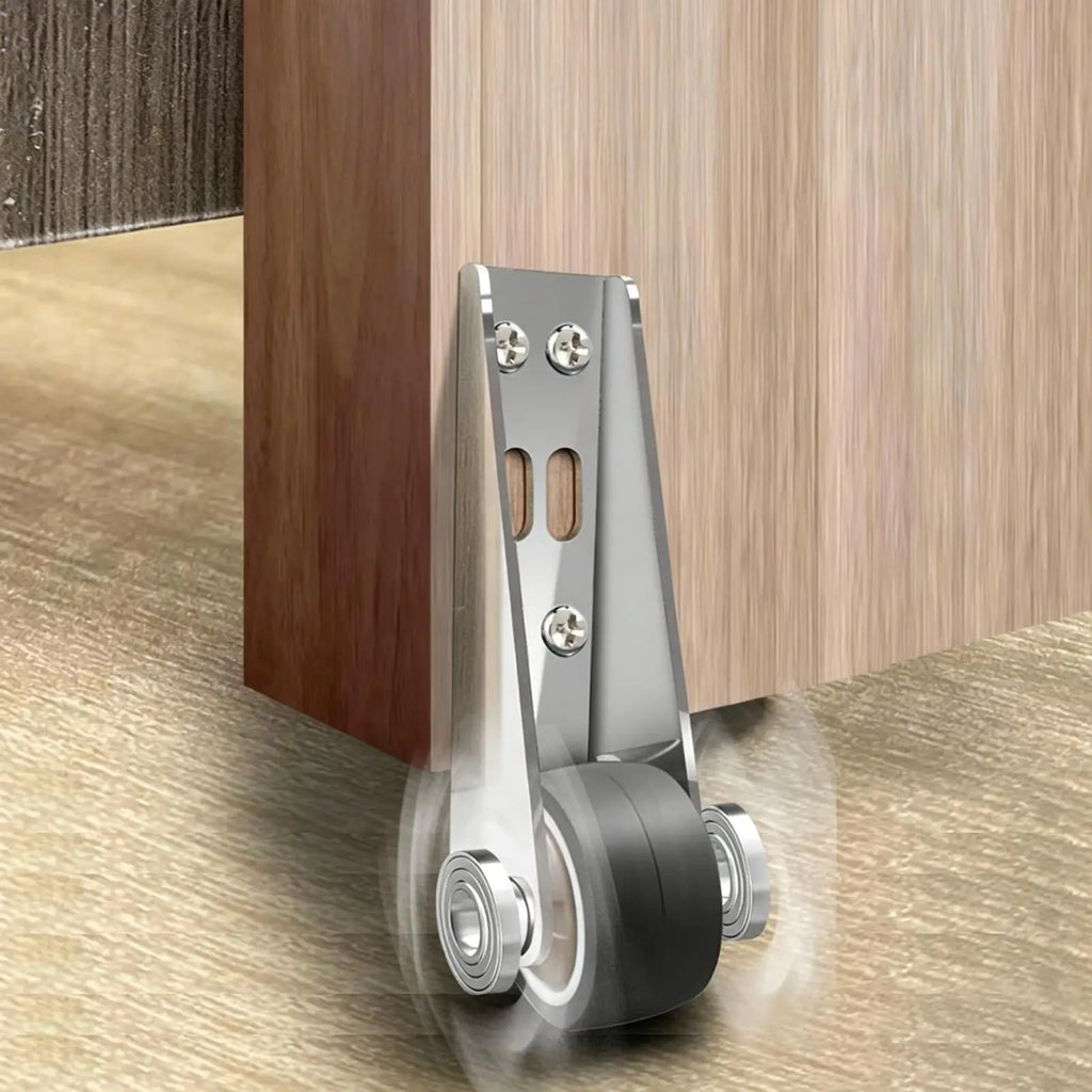 Door Support Wheel Heavy Duty Quiet Anti-Sag Low Profile Casters Gate Rollers for Home Commercial Workbench Barn Garage Qme