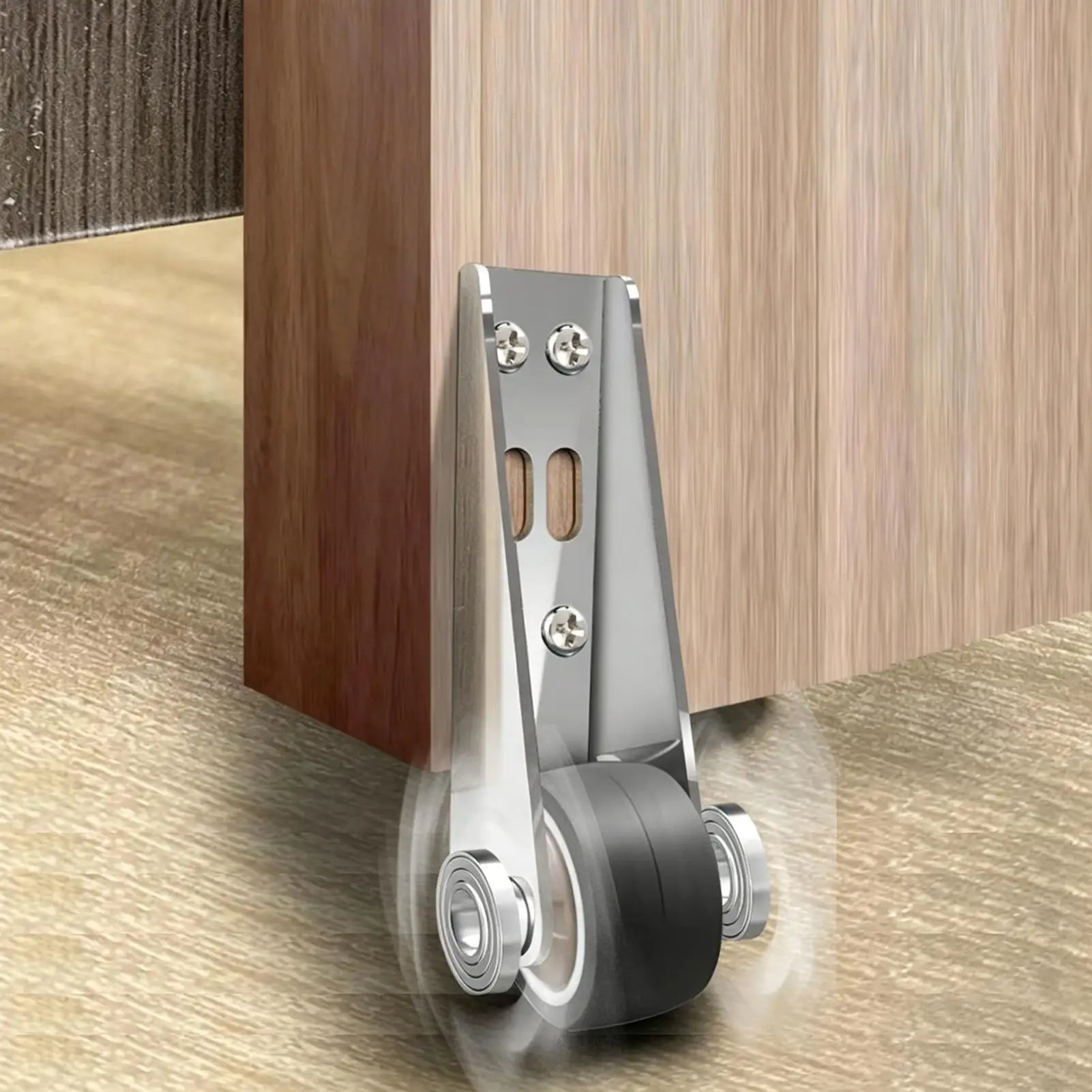Door Support Wheel Heavy Duty Quiet Anti-Sag Low Profile Casters Gate Rollers for Home Commercial Workbench Barn Garage Qme