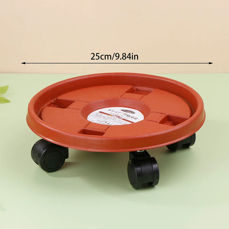 Base Rack Movable Rolling Potted Plant Stand Rollers Universal Flower Qme