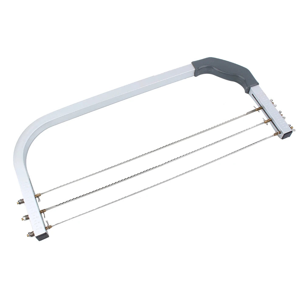 Adjustable Wire Cake Leveler Cutter Stainless Steel Cake Slicer Layer Cutting Tool for DIY Baking Kitchen Tool Qme Silver