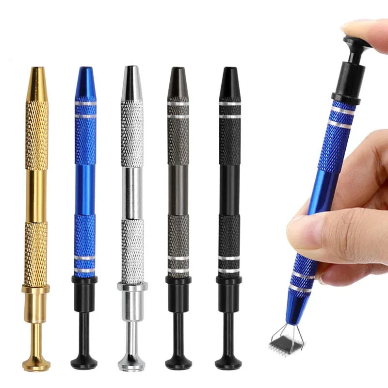 1Pc Four Claws Beads Holder Pick-up Tool Diamond Gems Prong Holder Tweezer Catcher Grabber Body Piercing Sprinkle Pen Tool Qme