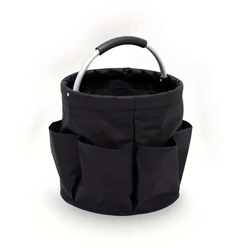 Outdoor Portable Foldable Washing Tool Basket Qme black