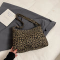 Leopard Print Large-capacity Bag Women Trendy Fashion Portable Qme Khaki