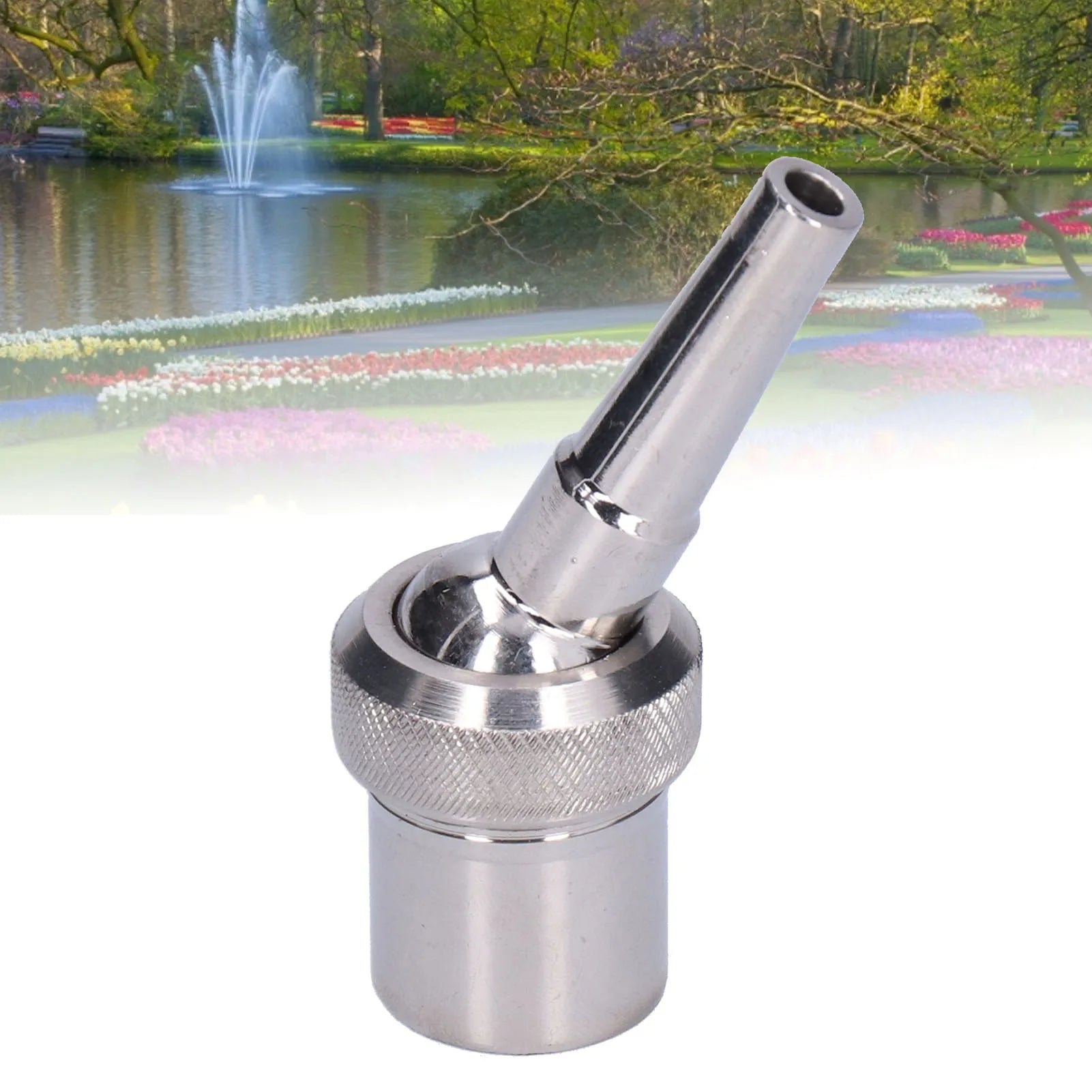 G1/2 20mm Stainless Steel Fountain Nozzle Adjustable Jet Spray Head for Pond Water Feature Garden Landscape Fountain System Qme