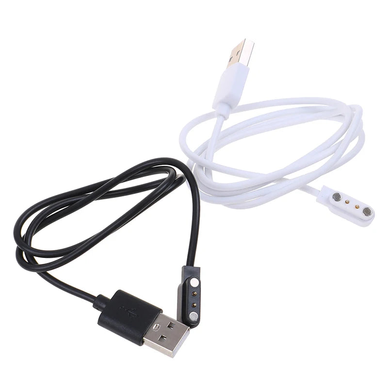Universal Magnetic 2 Pin Spacing Wristbands Charge Cable Smart Watch Qme