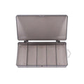5 Compartments Fishing Tackle Box Storage Case Accessories Tools Fly Qme black