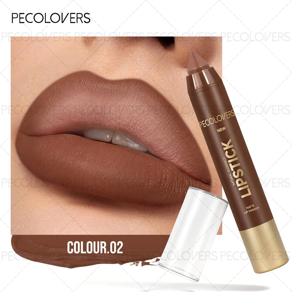 Lip Liner Brown Tube Outlines Contours Lips Creates Plump Charming Qme 02