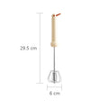Household Semi-automatic Egg Beater Stainless Steel Whipped Cream Qme Beige